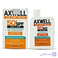 ضد آفتاب آکسول AXWELL ضد لک SPF50+ حجم 100 میلی‌لیتر