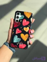 قاب موبایل TPU طرح قلب نقاشی