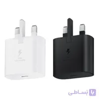 آداپتور/ کلگی / شارژر / شارژ فوق سریع سامسونگ 25 وات اصلی/ اورجینال - (Samsung 25W Adapter) – NFC ساپورت - رنگ مشکی و سفید