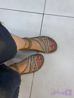 صندل زنانه لژدار مدل ۳ بند نگینی(وارداتی)