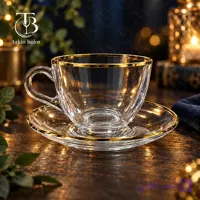 فنجان نعلبکی بلینک مکس – مدل KTZB96 – لب طلا