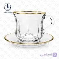 فنجان نعلبکی بلینک مکس – مدل KTZB60 – لب طلا