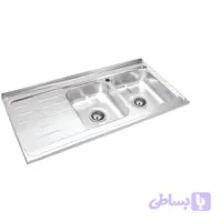سینک استیل روکار 60*120 مدل SA24 نگین الماس