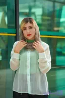 شومیز زنانه شیشه ای آستین مچی فری سایز در دو رنگ متنوع
