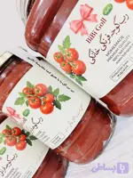 رب گوجه‌فرنگی خانگی بی‌بی گل | ۱۰۰٪ طبیعی بدون نگهدارنده