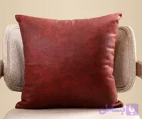کاور کوسن رنگ مشکی زرشکی