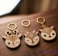 جاسوئیچی چوبی طرح گوزن