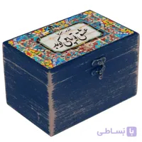 جعبه چوبی طرح کاشی 3