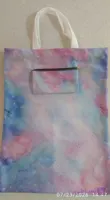 ساک دستی پارچه ای (پارچه مخمل) تاشو دارای کیف
