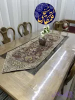رانر ابریشم مدل ۸ رنگ، تراکم بالا، طرح لچک‌ترنج افشان