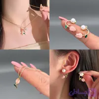 ست لاله گردنبند و گوشواره