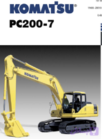 دانلود دفترچه زبان اصلی راهبری و نگهداری بیل مکانیکی کوماتسو PC200-7 و PC210-7 و PC220-7 (Komatsu Operation & Maintenance Manual PDF)