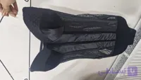 بادی دخترانه دکلته تور و مخمل مدل شورتی مشکی