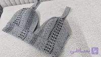 کراپ تاپ دخترانه بندی طرح بافت مدل کرستی