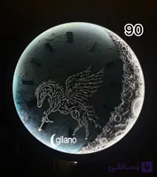 تابلو و ساعت دکوراتیو اسب بالدار بانور مخفی قطر ۹۰