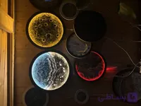 تابلو دکوراتیو دریا با نورمخفی قطر ۷۰