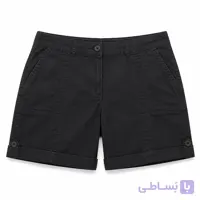 شلوارک زنانه کتان وارداتی برند BRANDTEX رنگ مشکی