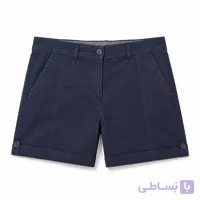 شلوارک زنانه کتان وارداتی برند BRANDTEX رنگ کرم