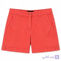 شلوارک زنانه کتان وارداتی برند BRANDTEX رنگ قرمز