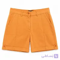 شلوارک کتان زنانه وارداتی برند BRANDTEX رنگ نارنجی