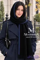 شال بافت مشکی کد 214