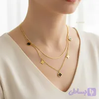 گردنبند زنانه ونکلیف طلایی مدل ELM8303