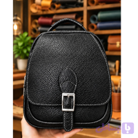 کوله و کیف دوشی چرم طبیعی طرح سگک‌دار ✨ ‌