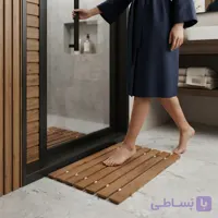 پادری چوبی مهره دار مدل چیدمان خطی چوب ترمو