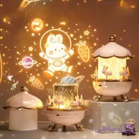 چراغ خواب پرژکتور طرح کاروسل اسپیکردار