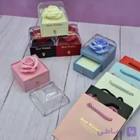 جعبه جواهرات همراه با گل جاودان (وارداتی) | ارسال فوری