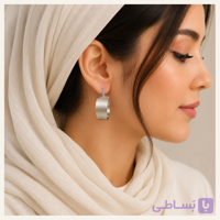 گوشواره مینیمال استیل مات طراحی خاص