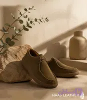 کفش چرم جیر مردانه مدل لوفر قهوه ای کد 1348