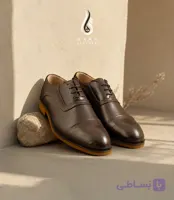 کفش چرم کلاسیک مردانه قهوه ای کد 1352
