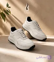 کفش چرم اسپرت سفید کد 1362