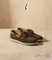 کفش لوفر چرم جیر زنانه قهوه ای کد 1587