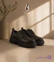 کفش مردانه چرم لوفر مشکی کد 1361