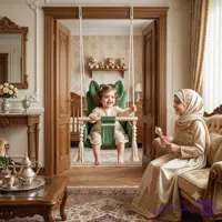تاب بازی کودک (مبلی) طرح خرگوش