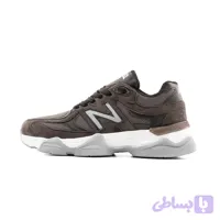 کفش مردانه اسپرت چرم مصنوعی ذغالی New Balance