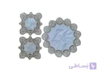 ست رومیزی سه تیکه طرح فانتزی گل دار
