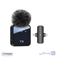 میکروفون یقه‌ای بی‌سیم F15 | برد ۲۰ متر، حذف نویز و قابلیت 4K Voice