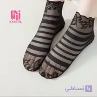 جوراب گیپوری مجلسی مشکی