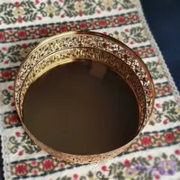 سینی آبکاری طلایی