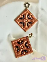 گوشواره‌ی کاشی نقش‌جهان رنگی