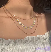گردنبند ۳لاین مینیمال🥹🌸