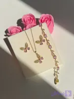 ست پروانه صورتی🥺🌸 (کد L5MPB)