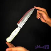 چاقو دسته زرد پلاستیکی