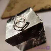 انگشتر زنانه مدل دایره ای آبکاری رادیوم
