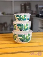 ظرف غذا سرامیک دنی هوم گل ابی