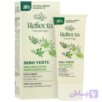 ژل مرطوب کننده صورت و بدن رفلکتا مدل Sebo Verte مناسب پوست چرب و مختلط حجم 40 میل