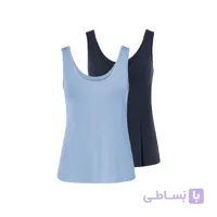 تاپ زنانه اسمارا پک ۲ عددی یقه گرد ویسکوز